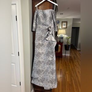 Jovani 09550 Silver Formal Dress